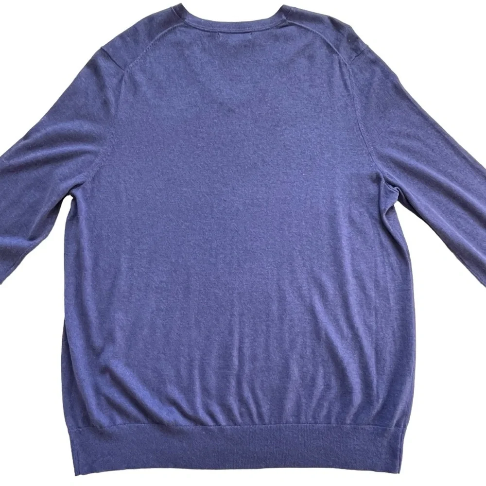 Banana Republic Luxury Blend Silk Cashmere Blend V-Neck Sweater Men’s Size XL